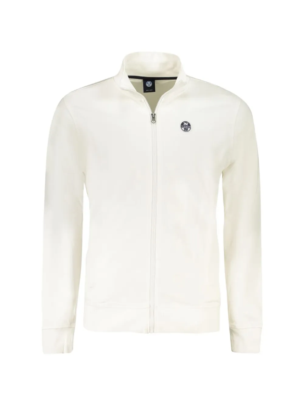 North Sails logo-patch zip-up sweatshirt - Nude
