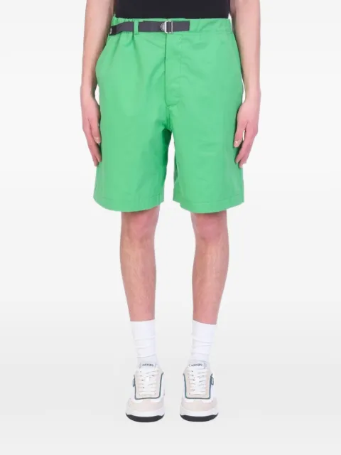 Kenzo belted logo-patch shorts