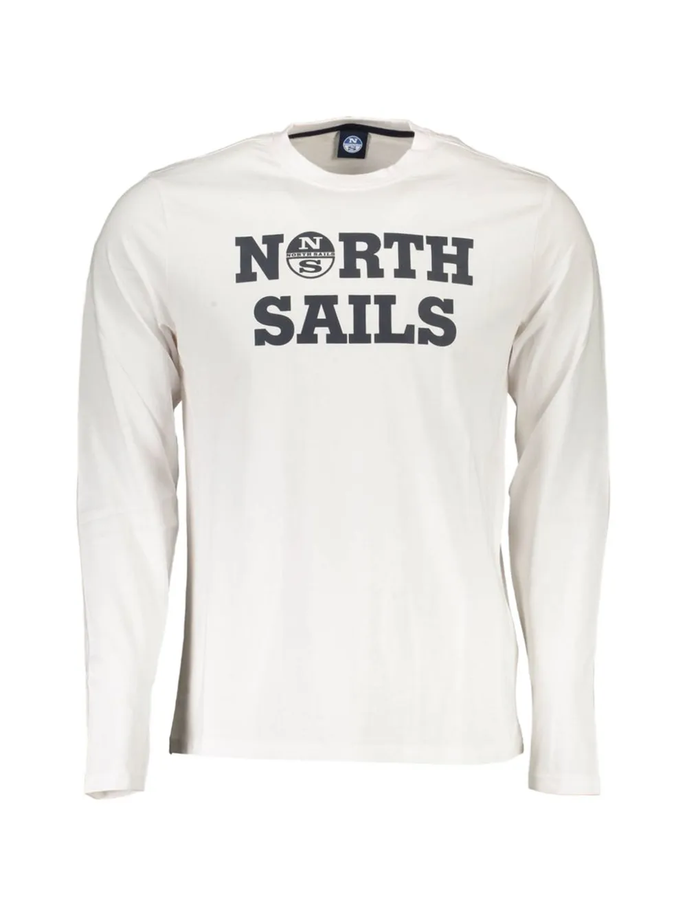 North Sails logo-print long-sleeve T-shirt - Bianco