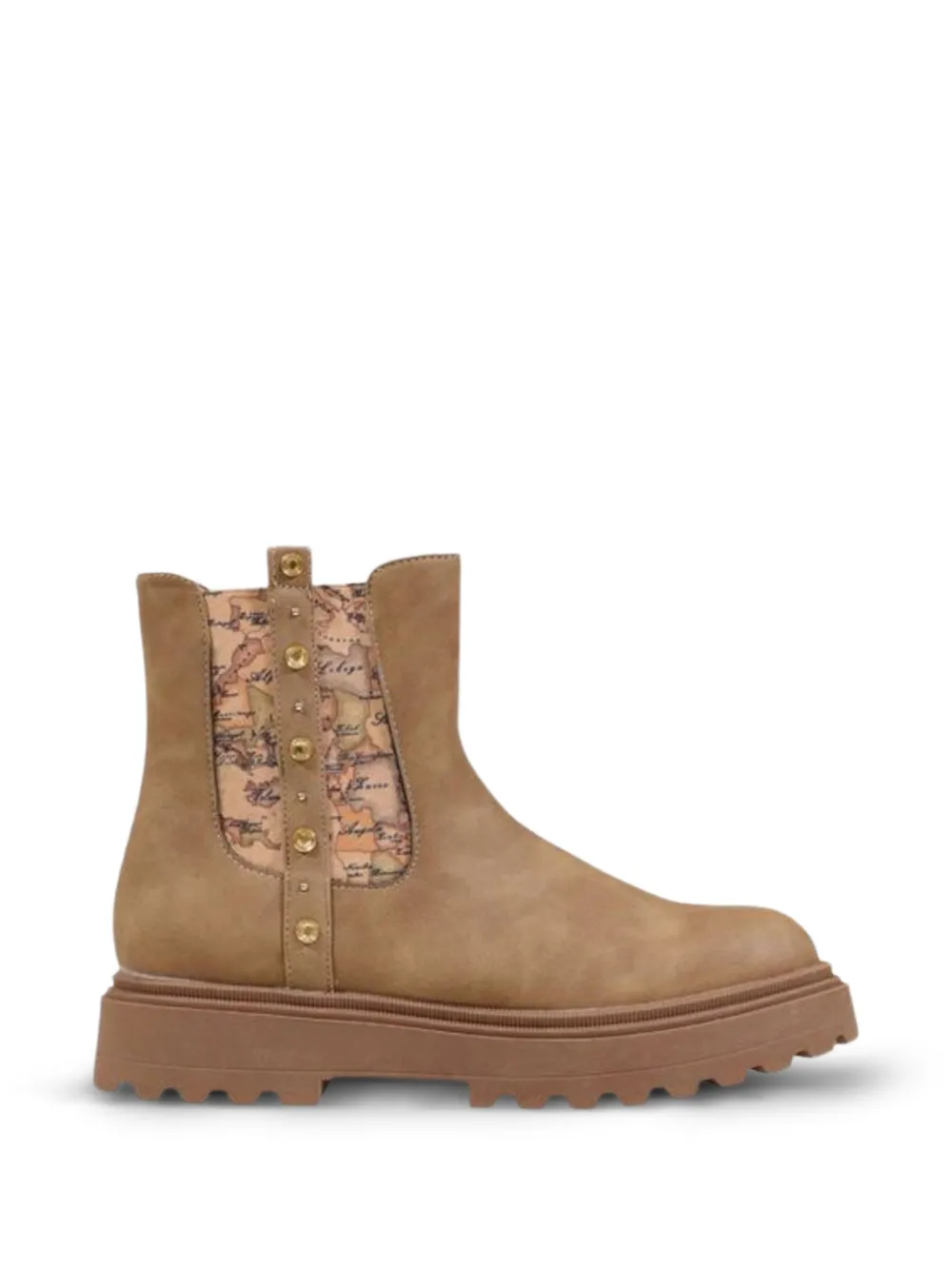 ALVIERO MARTINI 1° CLASSE Geo Map-print studded boots - Tons neutres ALVIERO MARTINI 1° CLASSE Geo Map-print studded boots - Tons neutres
