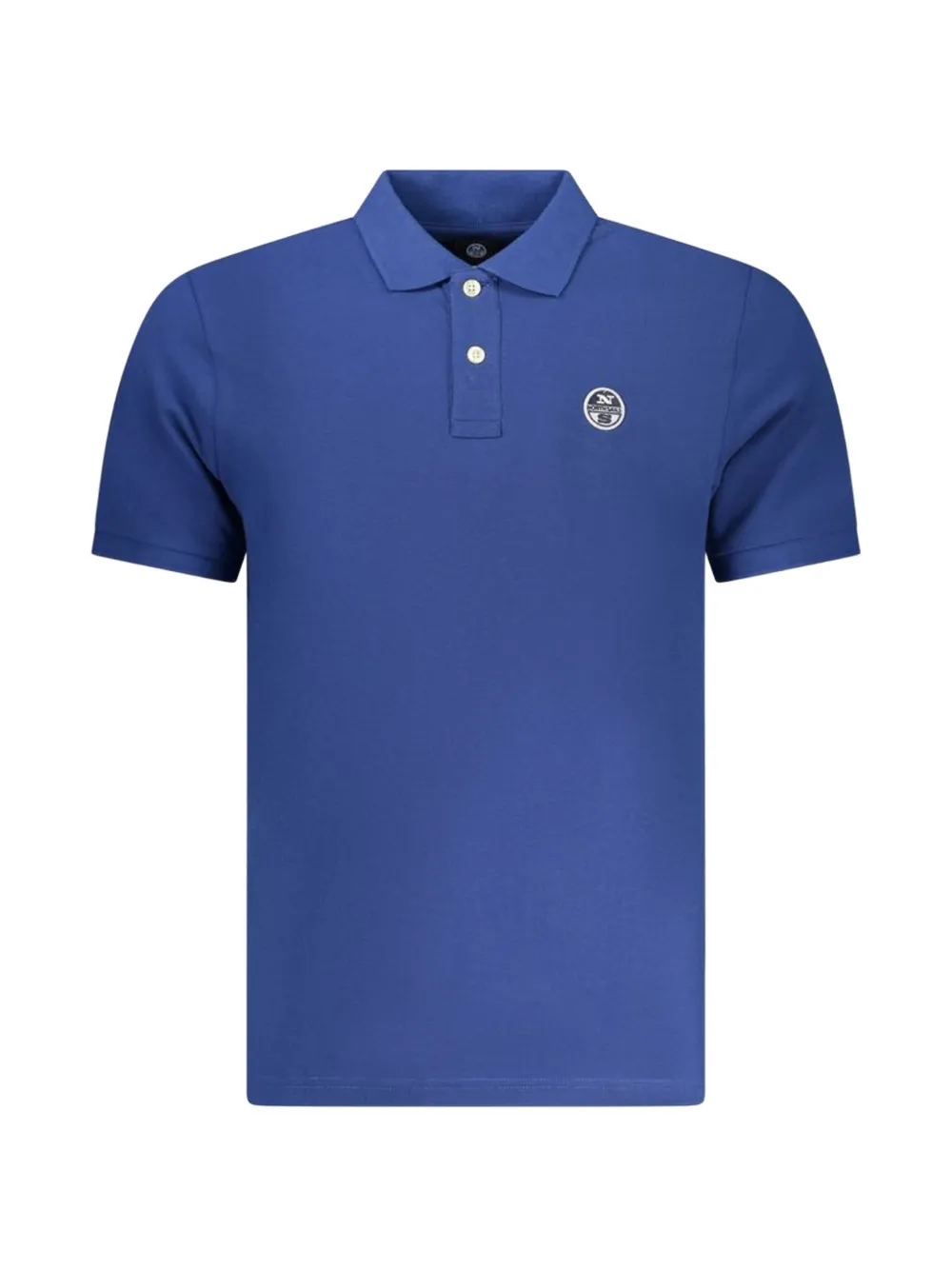 North Sails logo-patch polo shirt - Blu