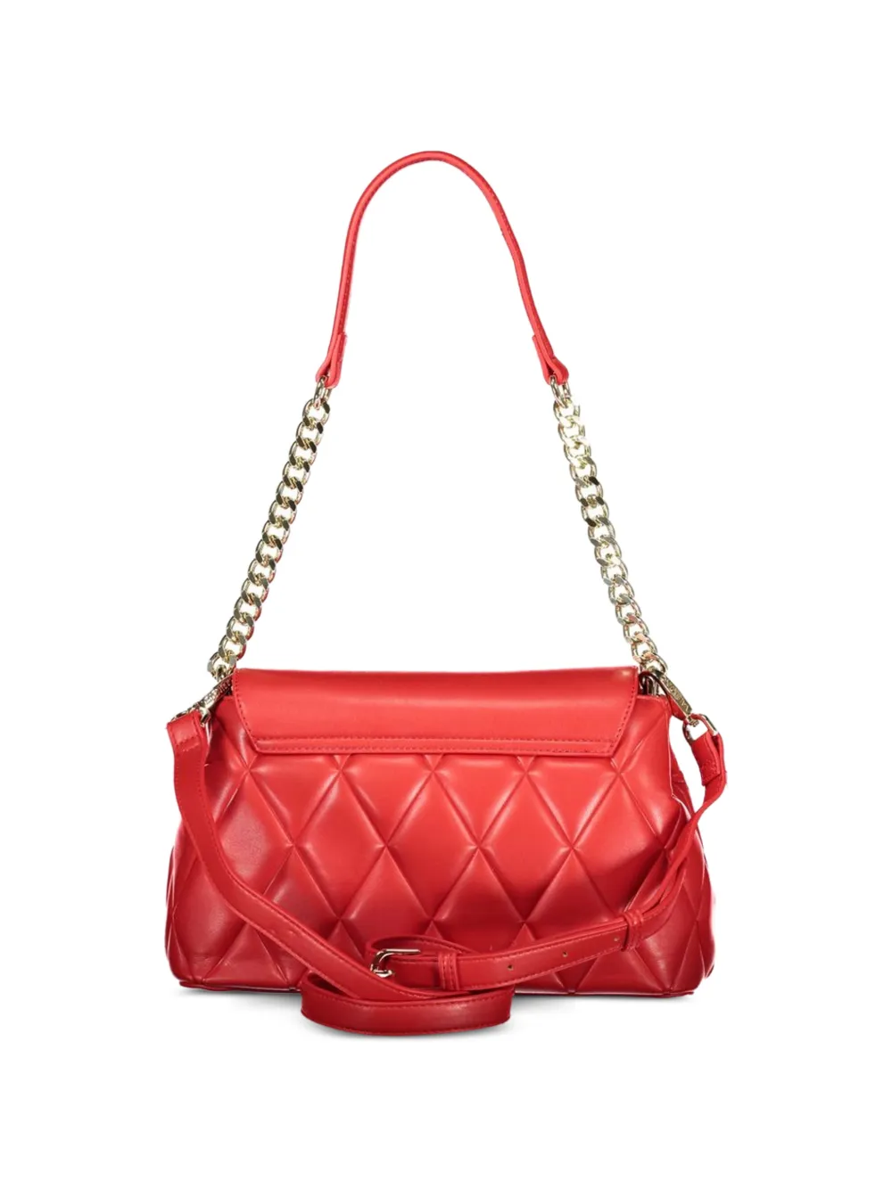 MARIO VALENTINO Frisia gewatteerde shopper met diamant-patroon Rood