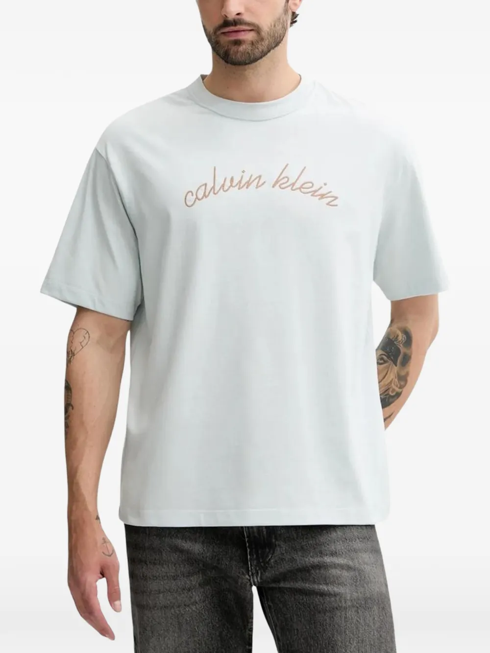 Calvin Klein Jeans logo-print T-shirt - Blu