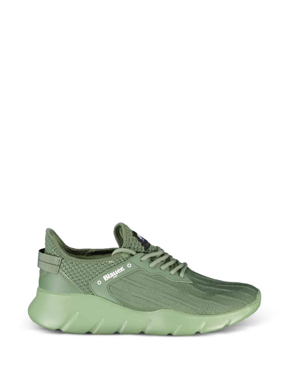 Blauer knitted lace-up sneakers - Verde