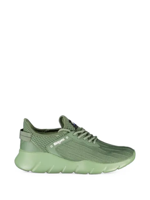 Blauer knitted lace-up sneakers