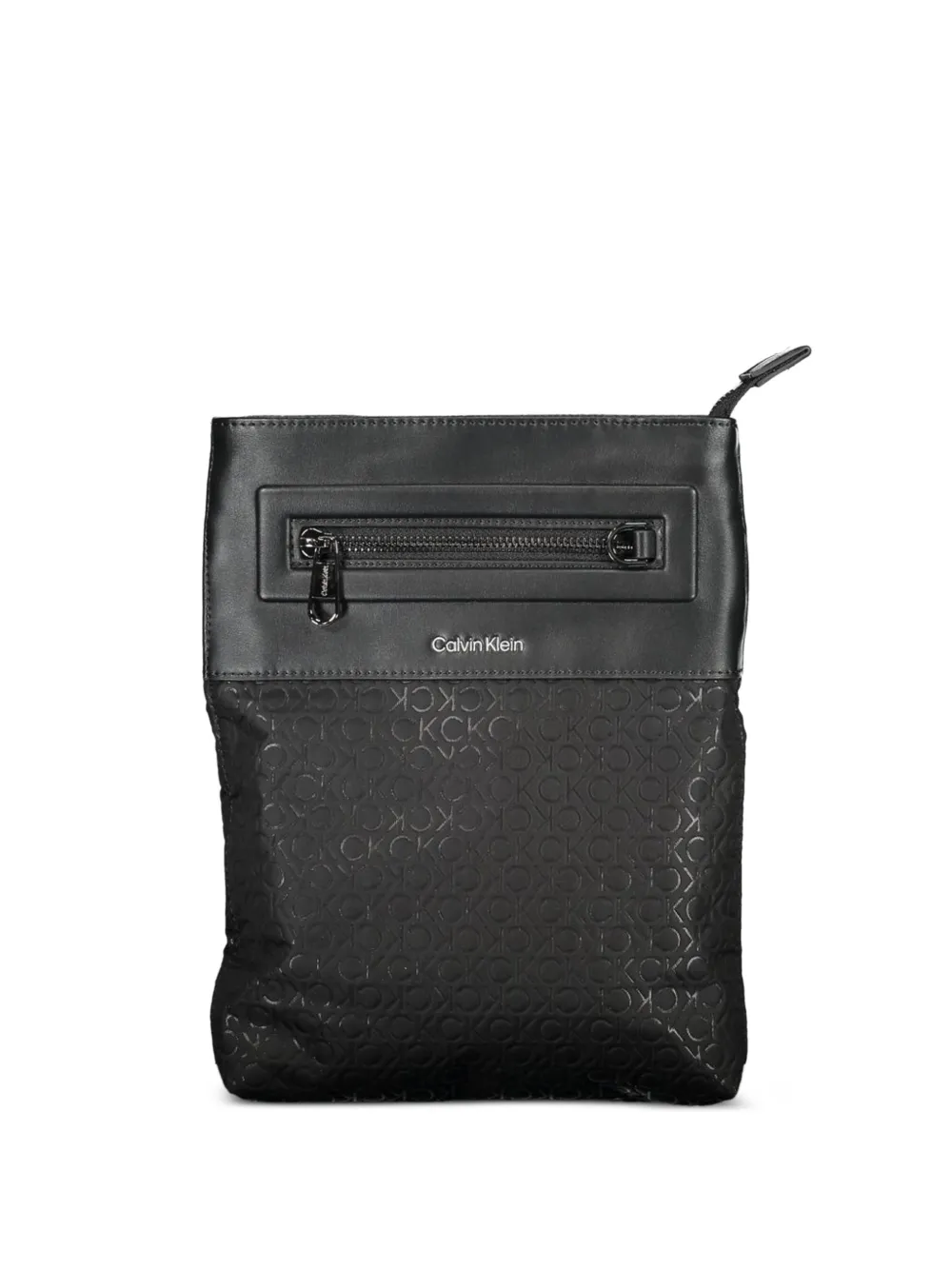 Calvin Klein monogram-print messenger bag - Nero