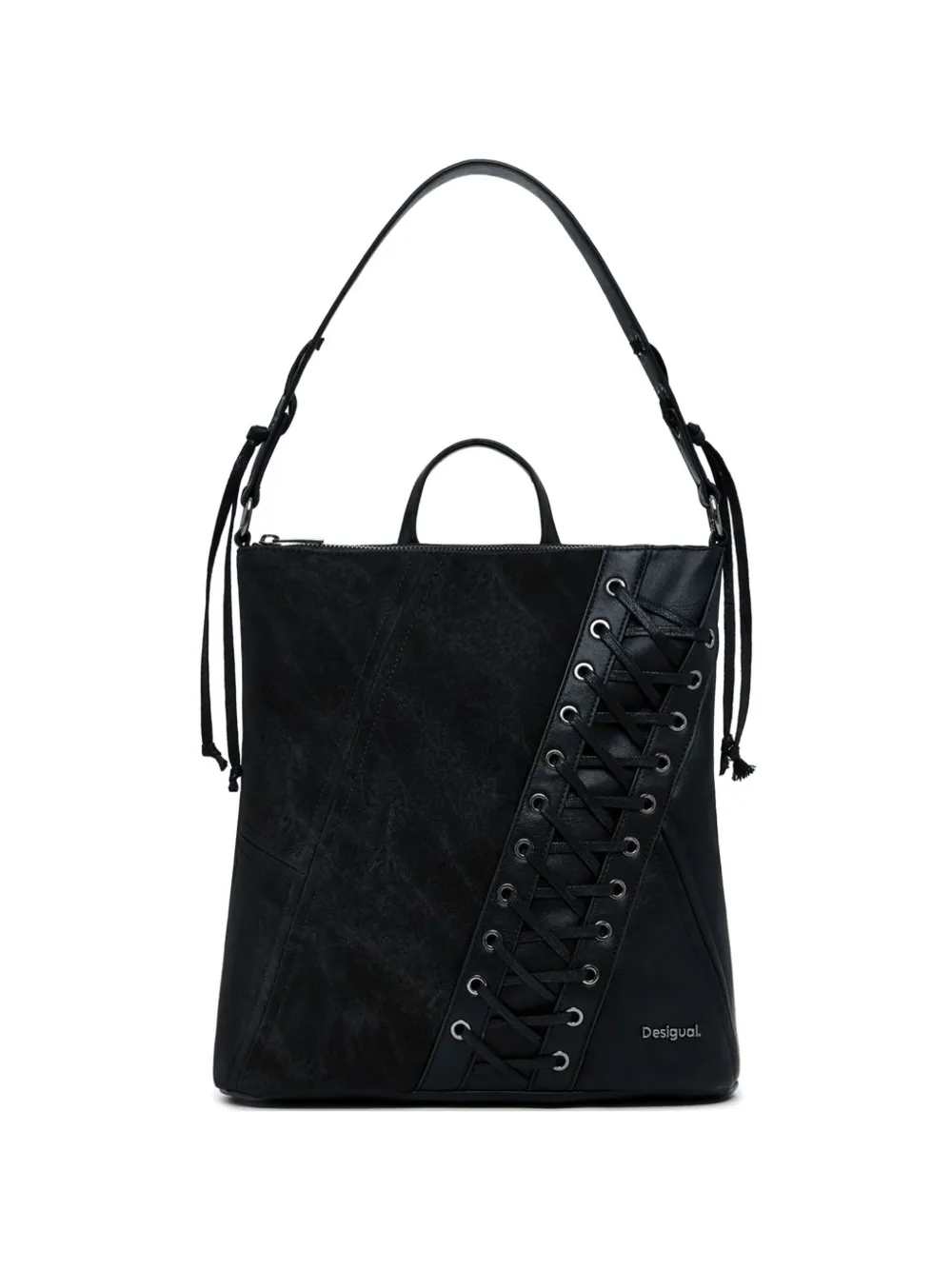 Desigual Zaino con lacci - Nero
