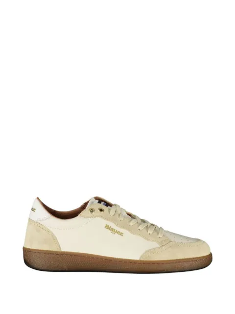 Blauer suede-panelled sneakers