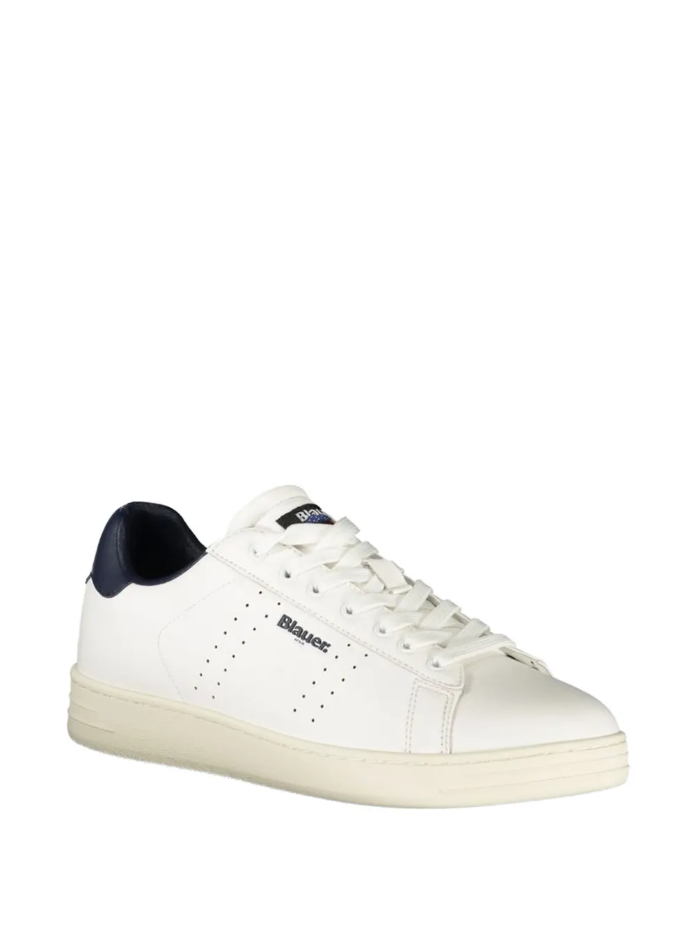 Blauer perforated leather sneakers Wit