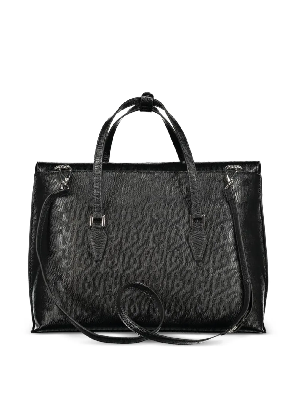 MARIO VALENTINO Shopper met logo Zwart