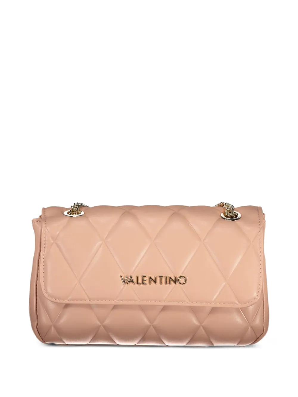 MARIO VALENTINO quilted logo-lettering shoulder bag - Rosa