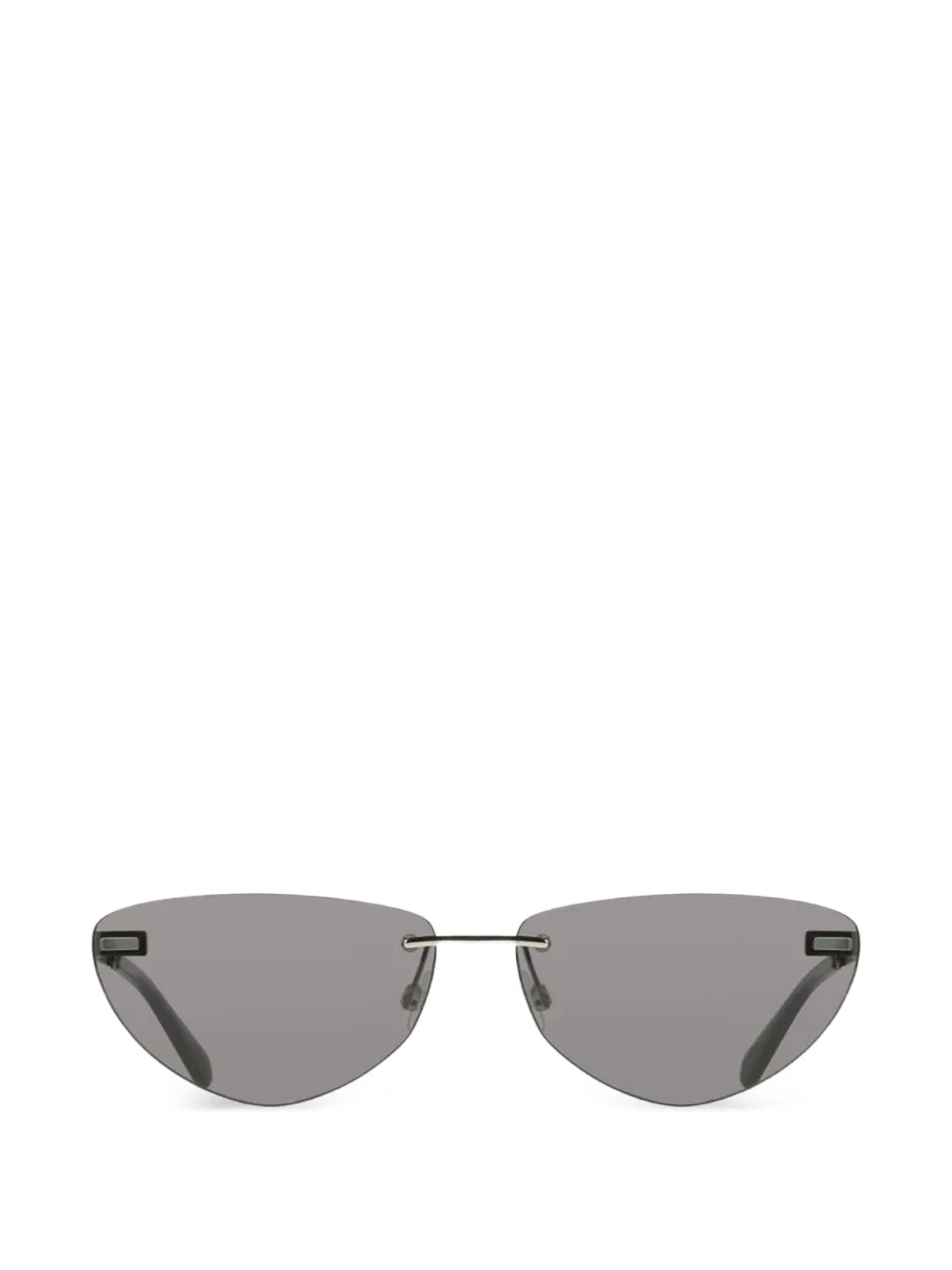 Calvin Klein rimless cat-eye sunglasses - Silber
