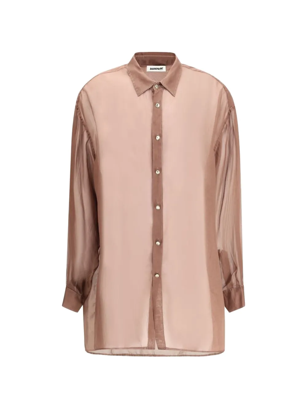 DARKPARK Keanu silk organza shirt - Rosso