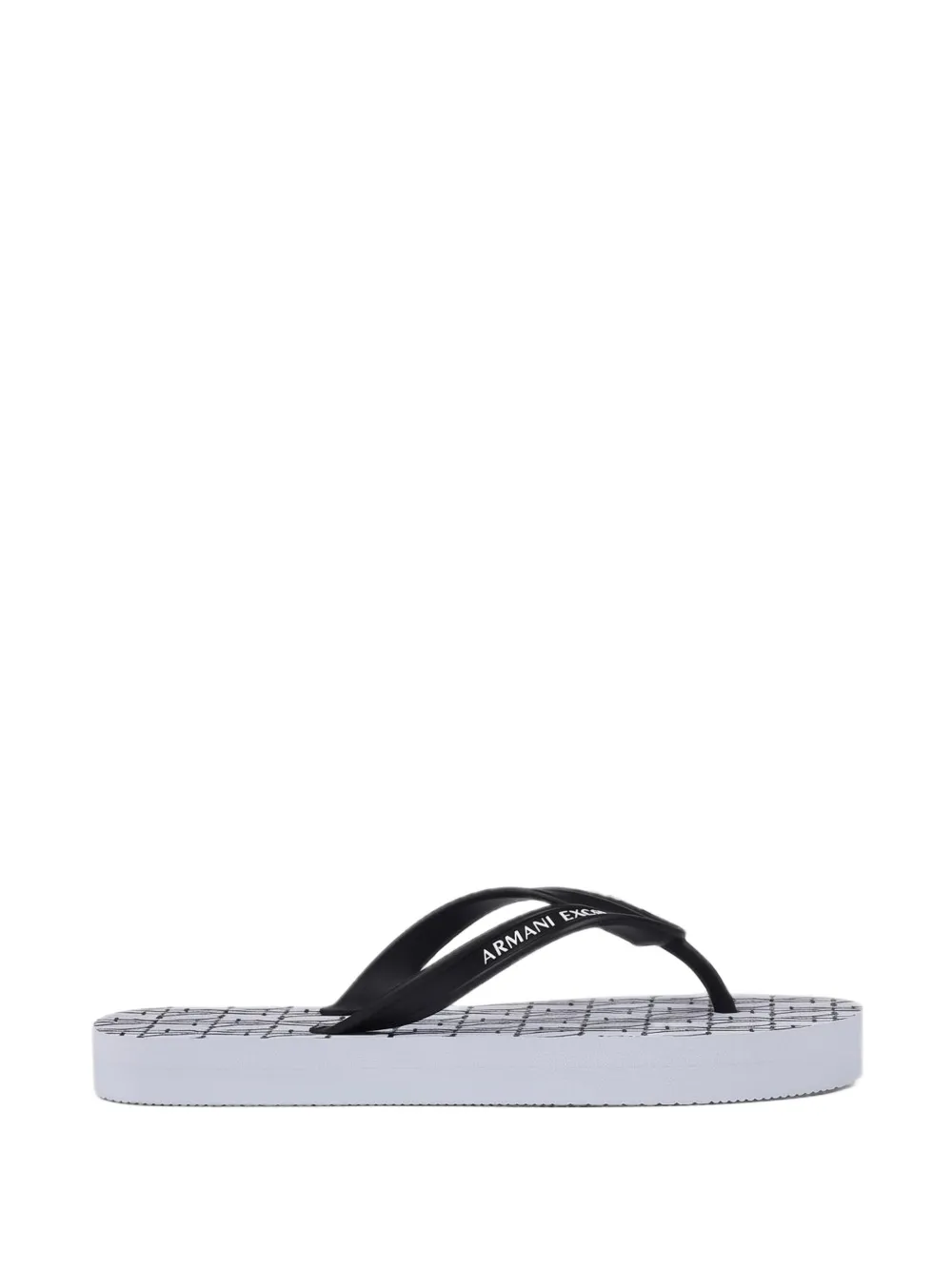 Armani Exchange Infradito con stampa - Bianco
