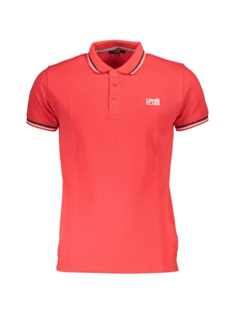 Cavalli Class tipped cotton polo shirt