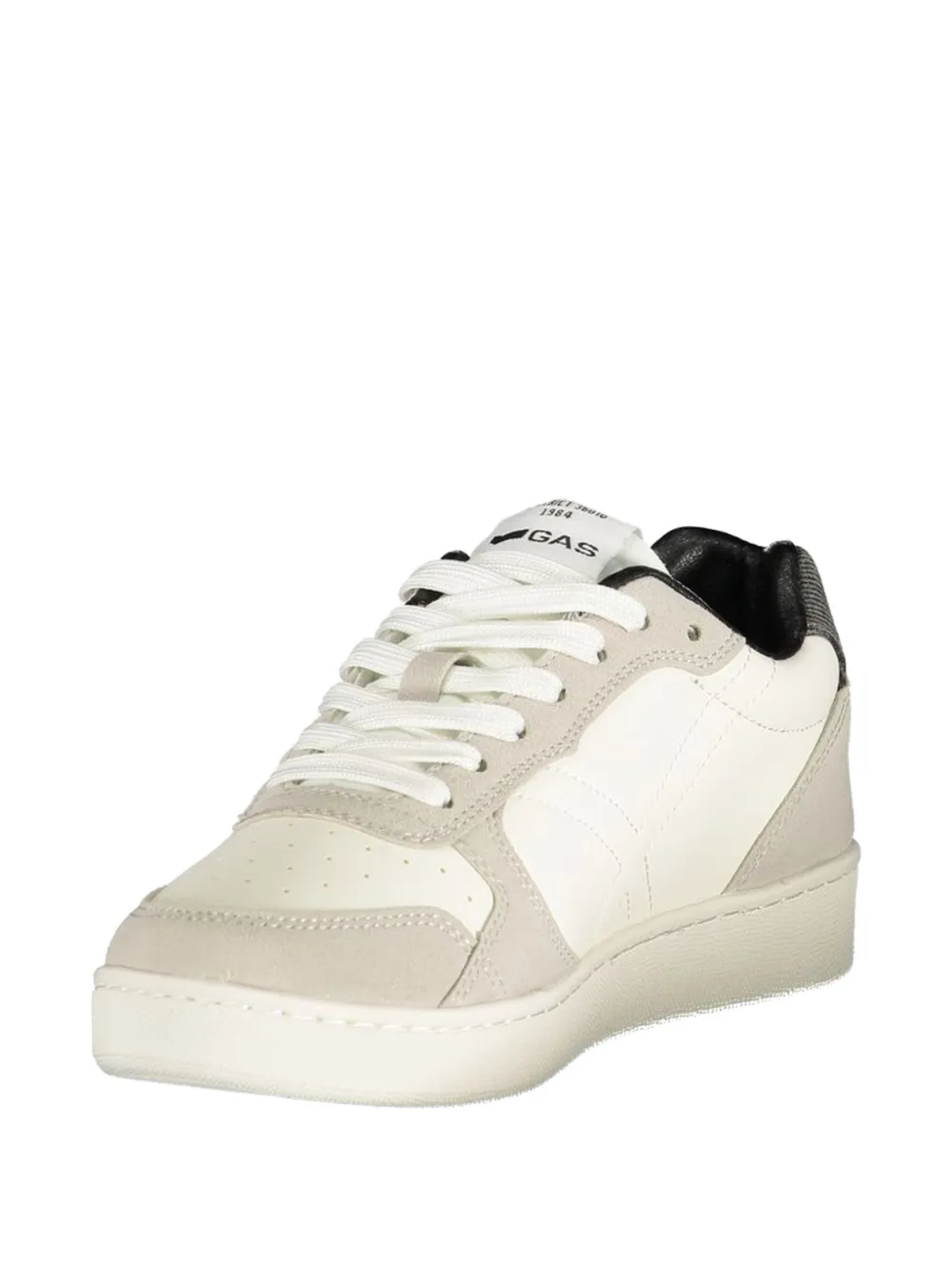 GAS Geperforeerde sneakers met vlakken Wit