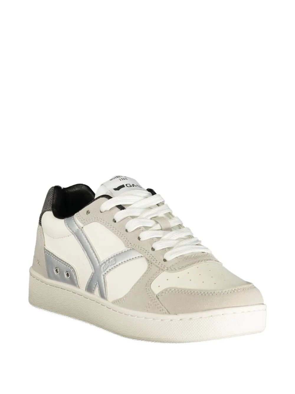 GAS Geperforeerde sneakers met vlakken Wit