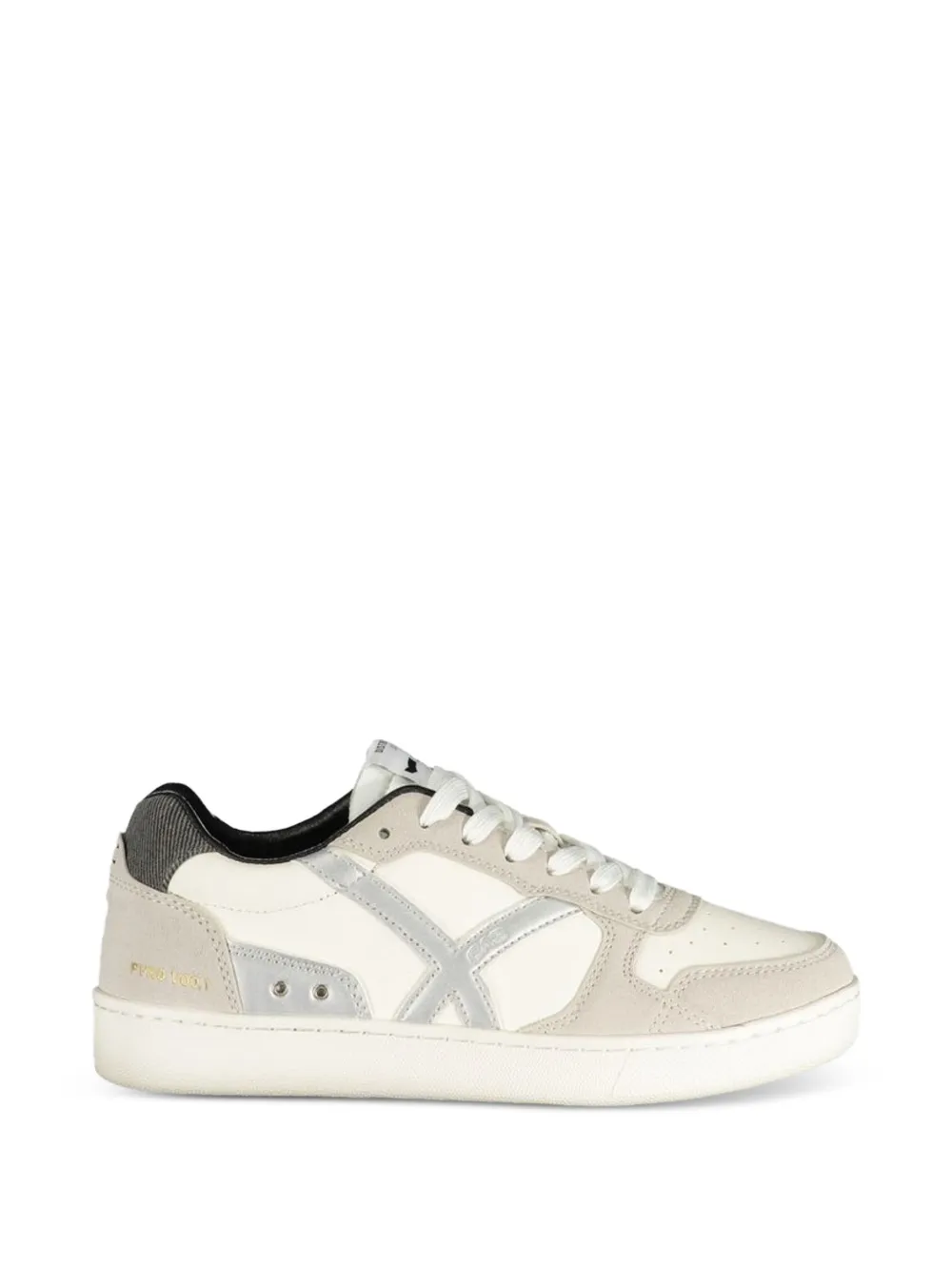 GAS Geperforeerde sneakers met vlakken Wit
