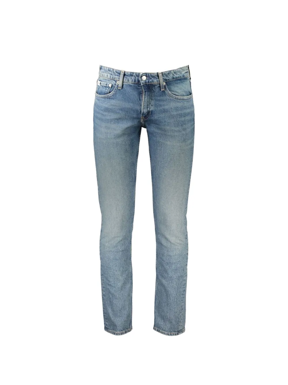Calvin Klein faded straight-leg jeans - Blu
