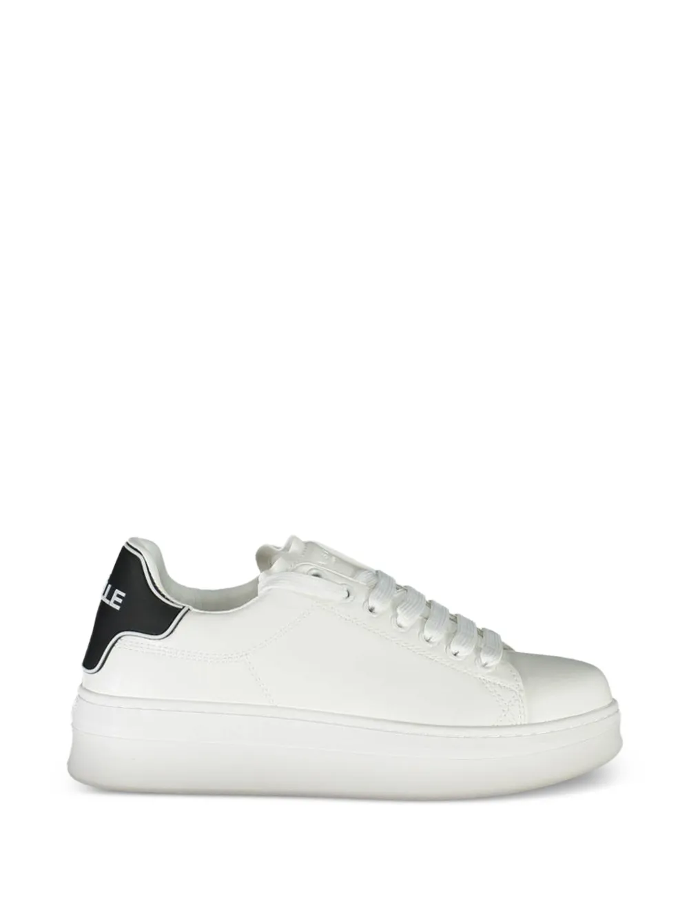 Gaelle platform lace-up sneakers - Bianco