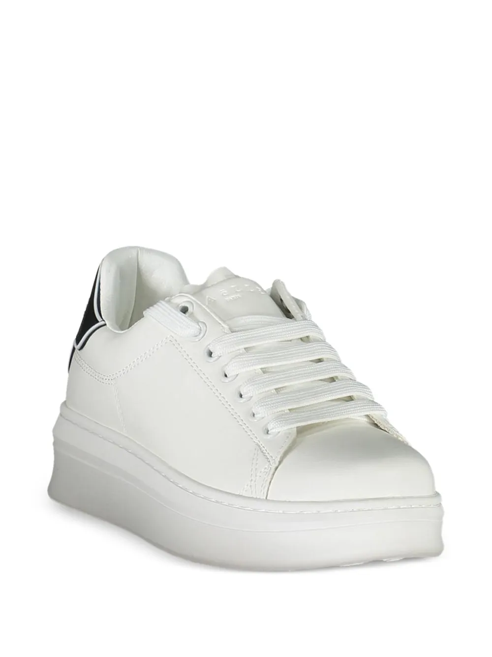 Gaelle platform lace-up sneakers Wit