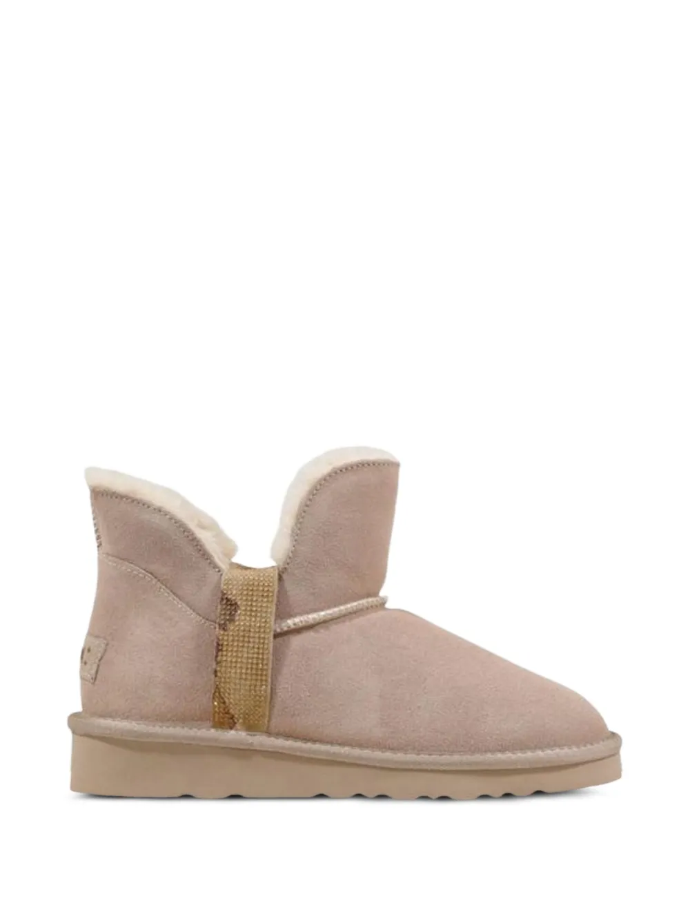 Geo map-print suede ankle boots