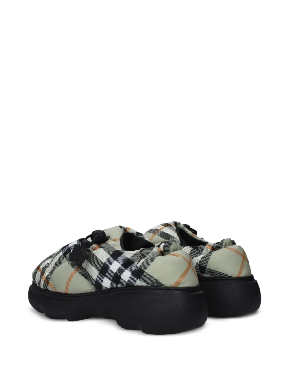 Burberry quilted-check heeled mules Beige