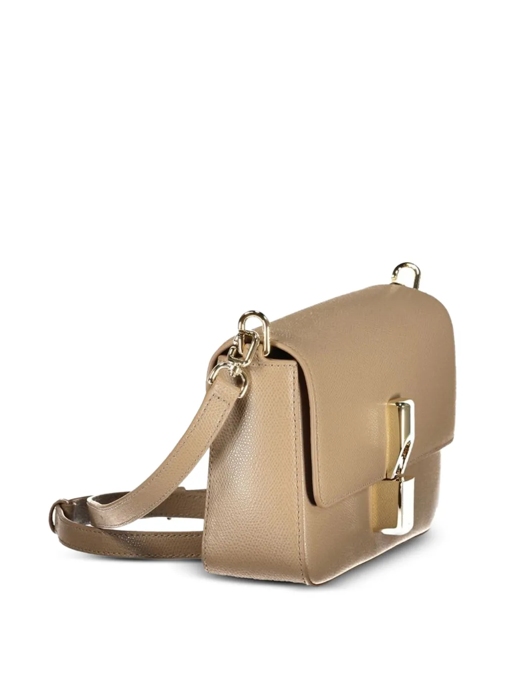 Furla Kleine Iride crossbodytas van bewerkt leer Beige