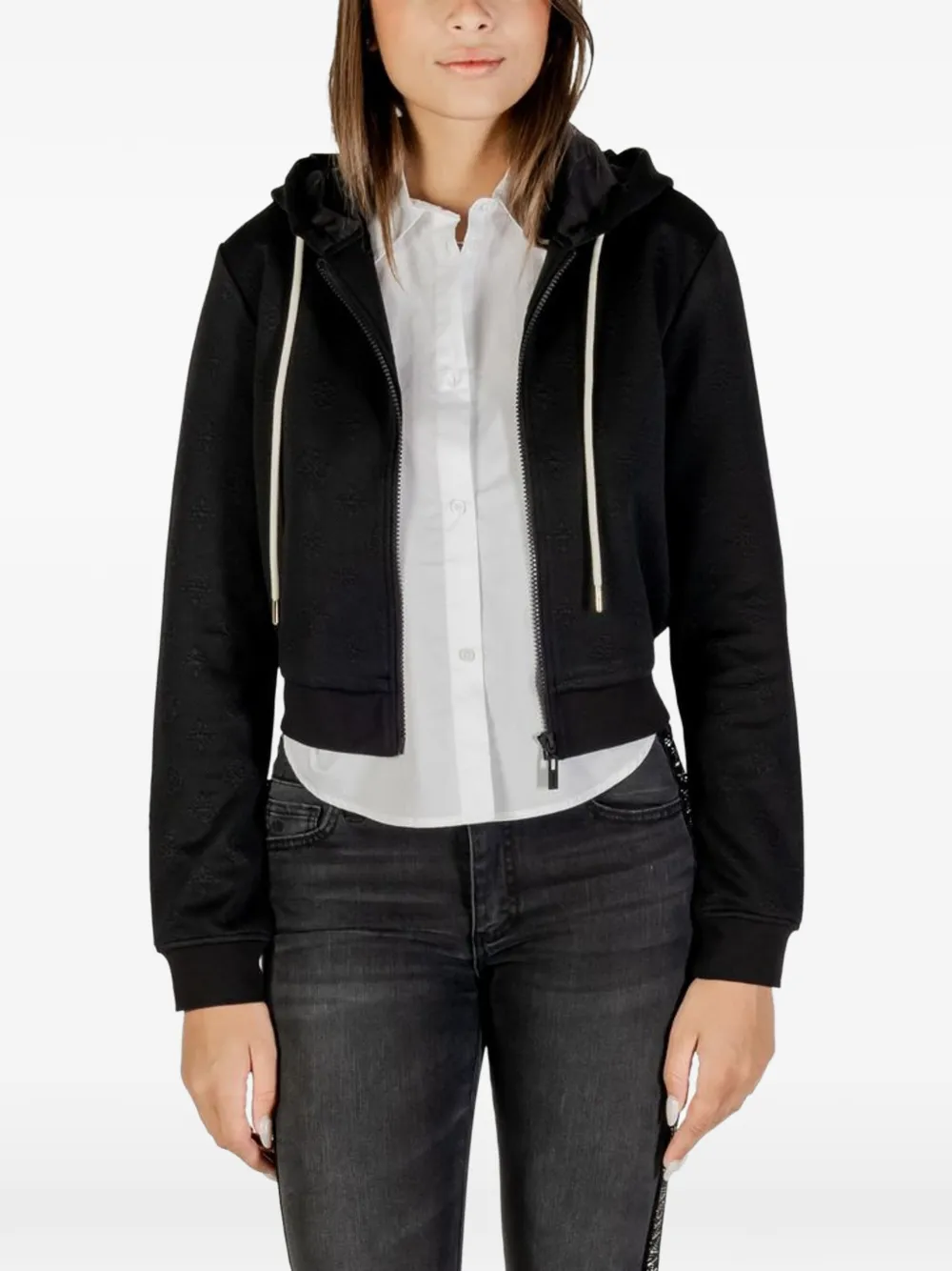 GUESS USA zip hoodie - Nero