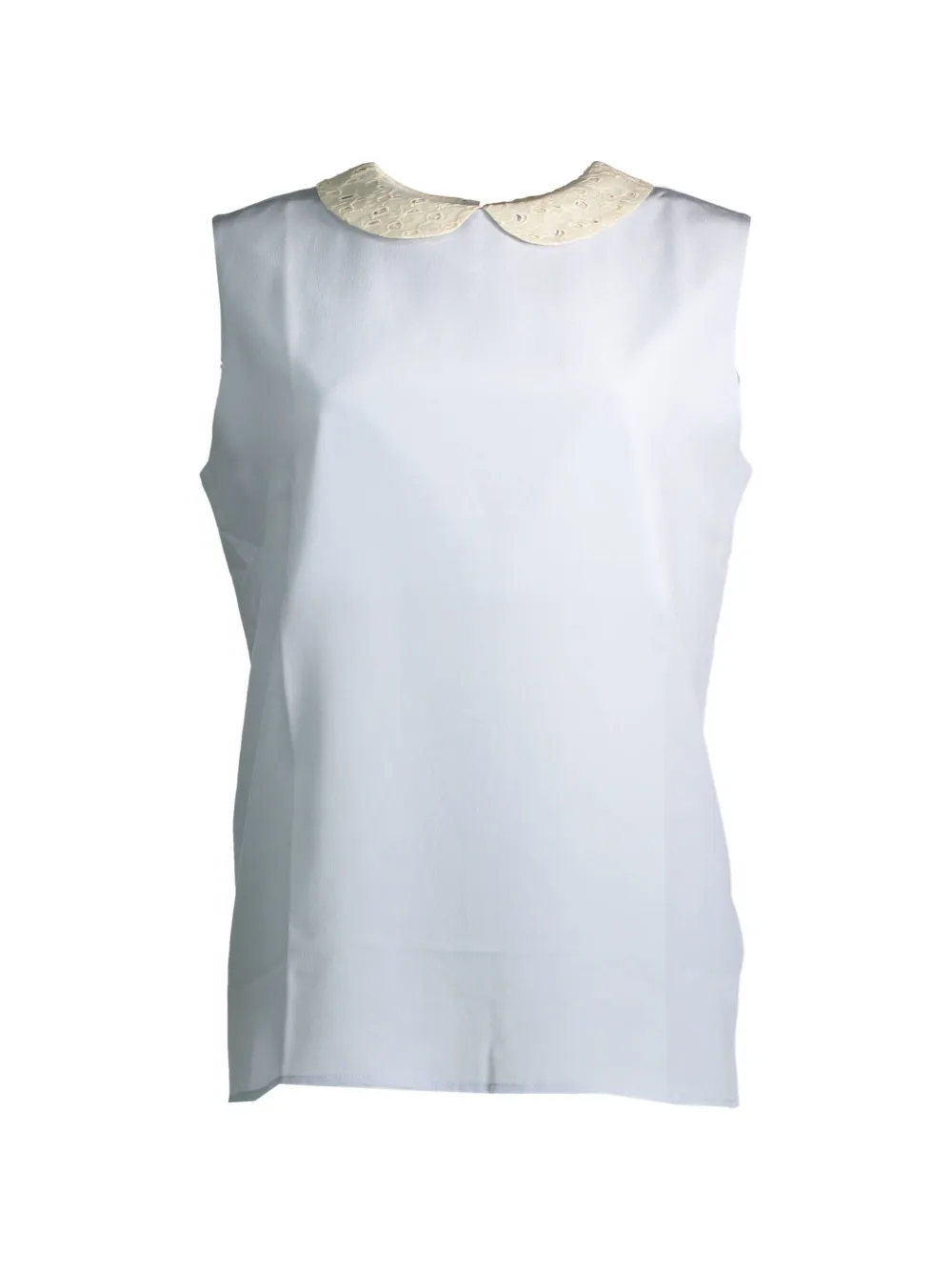 Gant eyelet-detailing sleeveless blouse - Blu