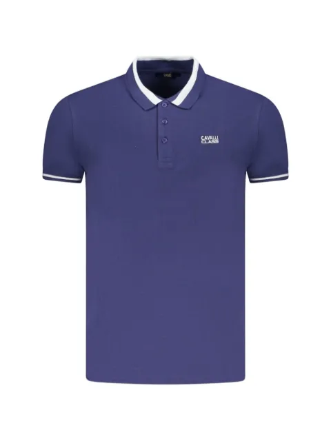 Cavalli Class tipped-trim polo shirt