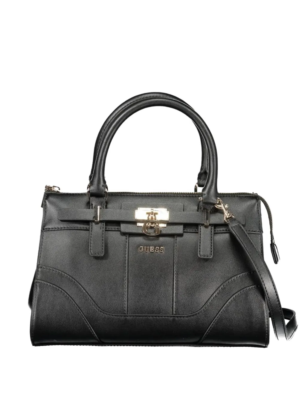 GUESS USA logo-plaque padlock-detail tote bag - Nero