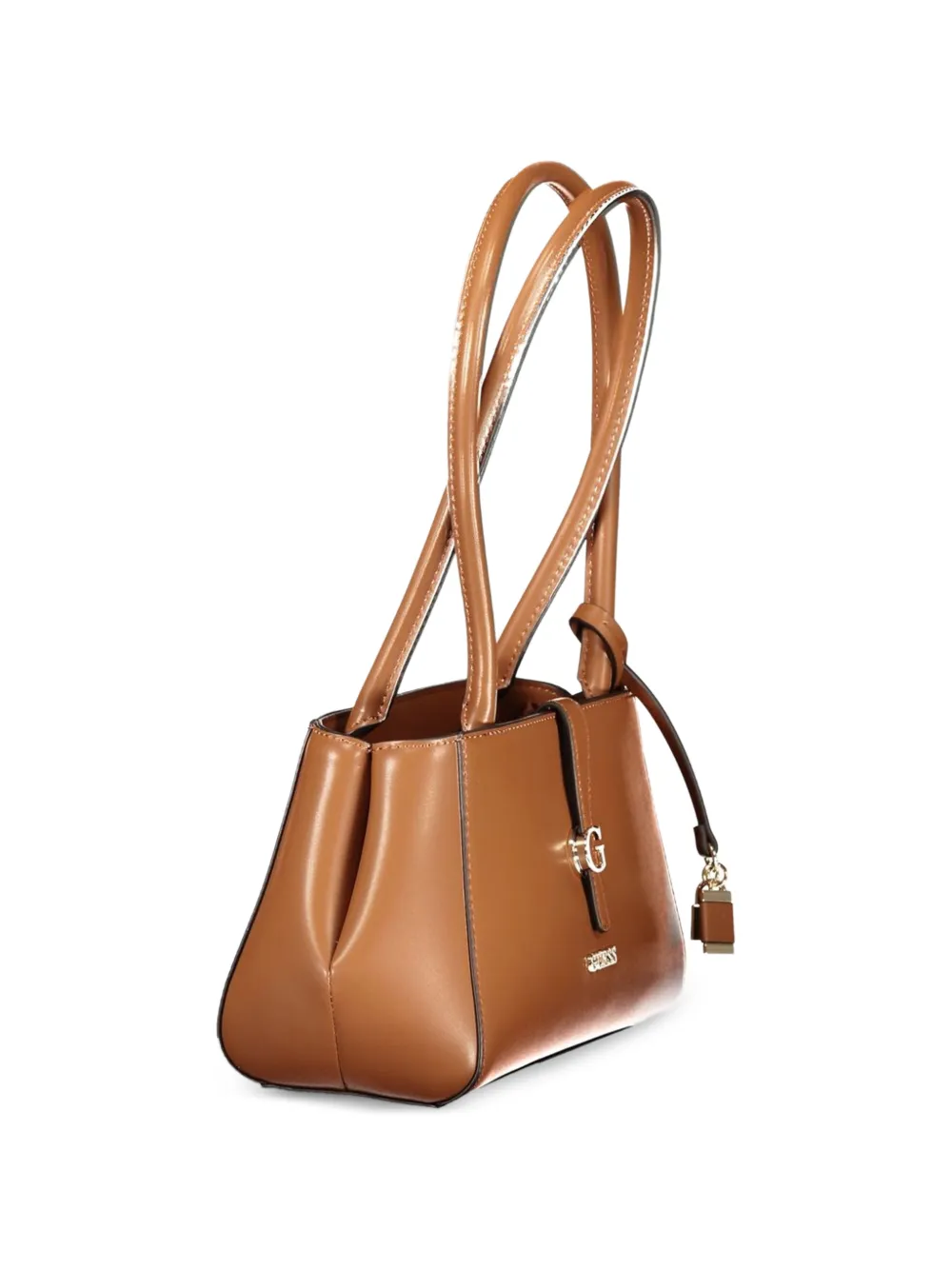 GUESS USA Schoudertas met hangslot en logoplakkaat Bruin