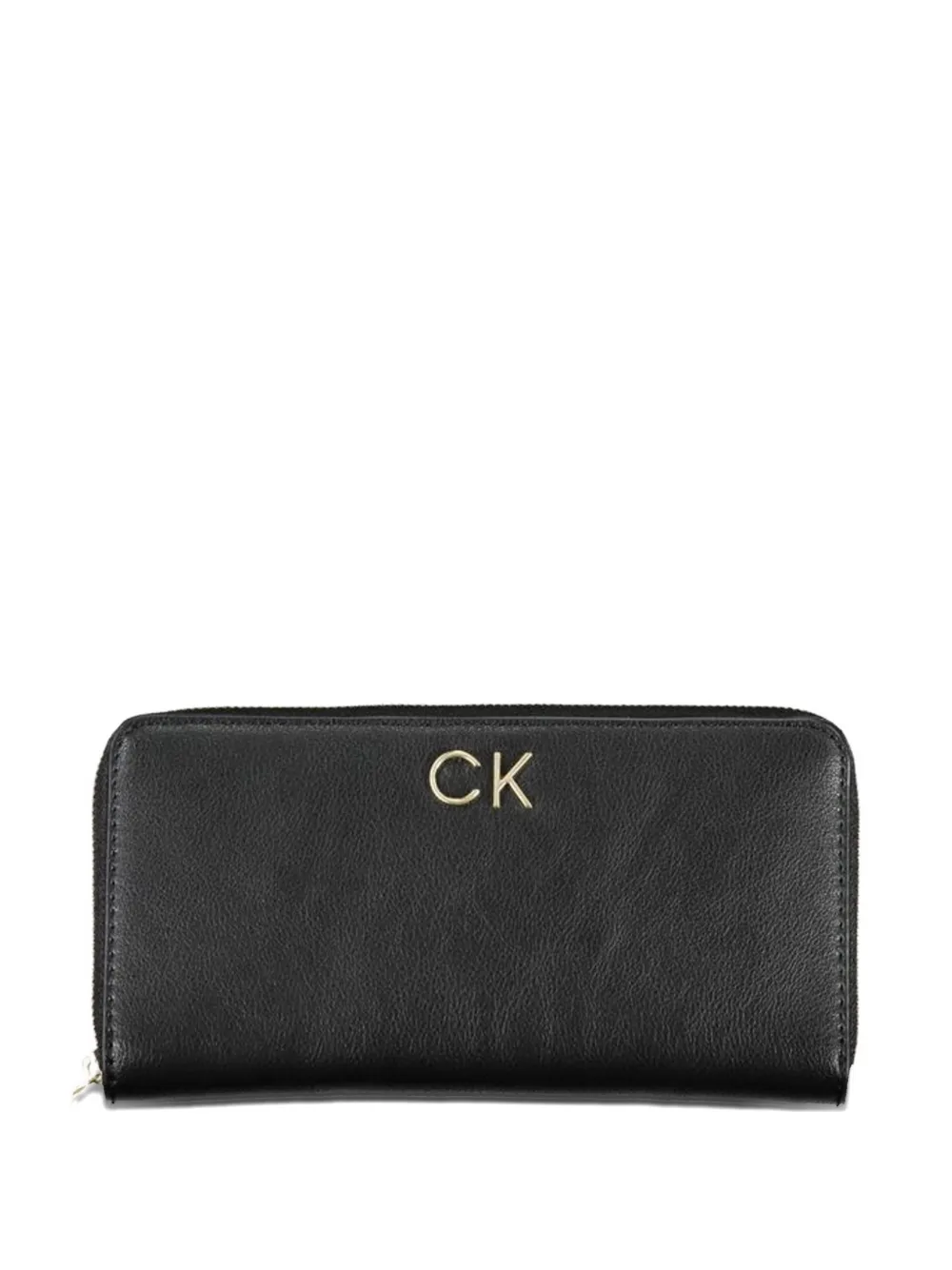 Calvin Klein logo-plaque zip-around wallet - Nero