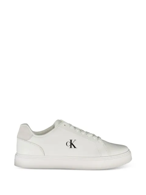 Calvin Klein logo-print leather sneakers