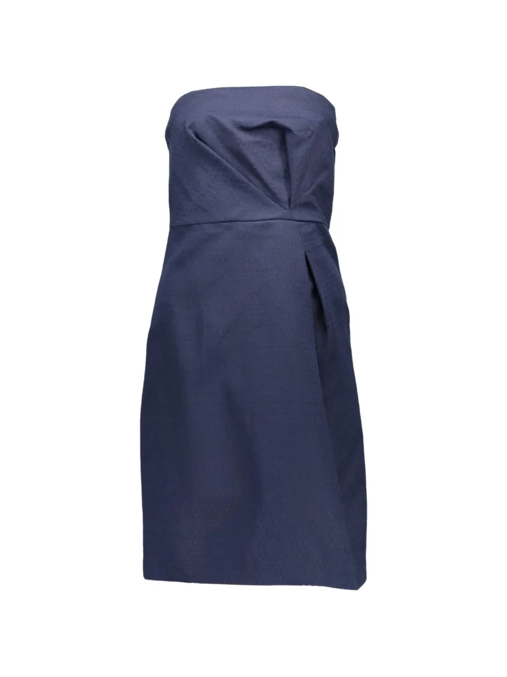 Gant strapless pleated A-line mini dress - Blu