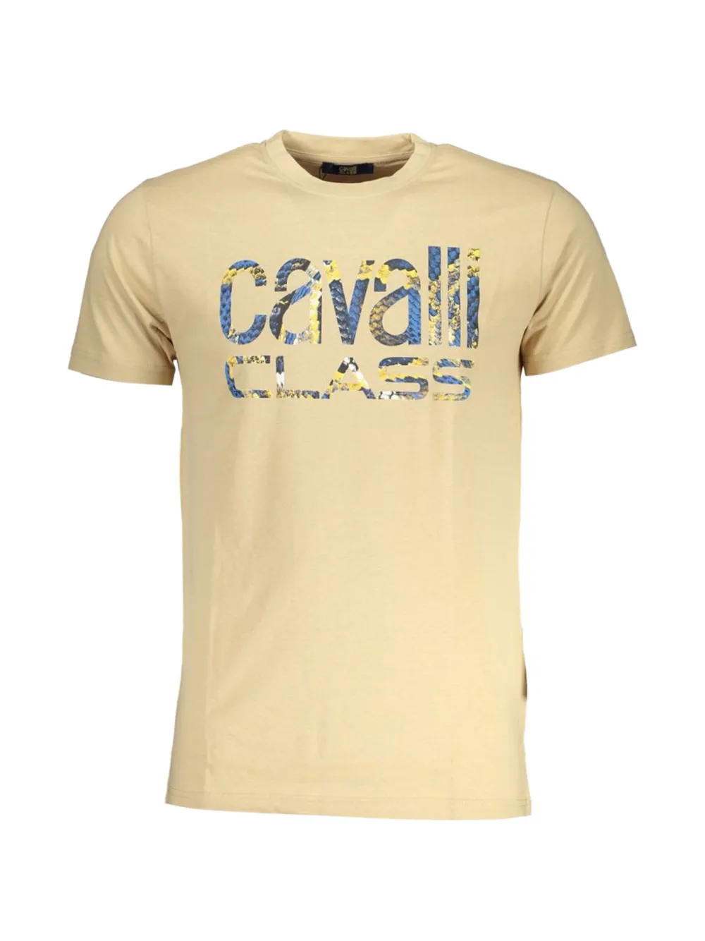 Cavalli Class logo-print crew-neck T-shirt - Toni neutri