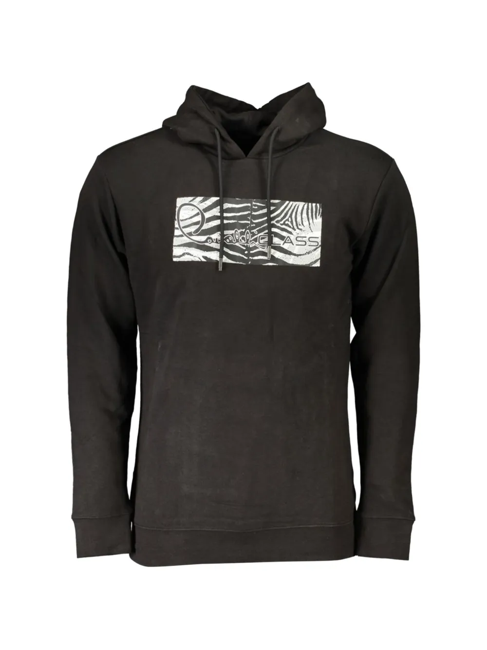 Cavalli Class zebra-print hoodie - Schwarz