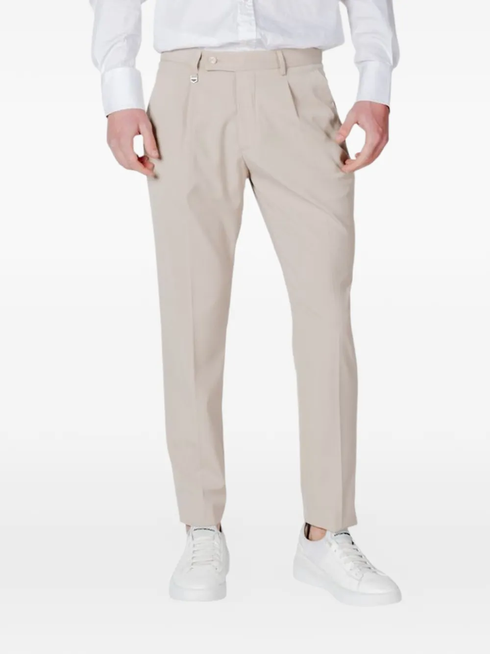 Antony Morato Pleated Trousers In Neutral