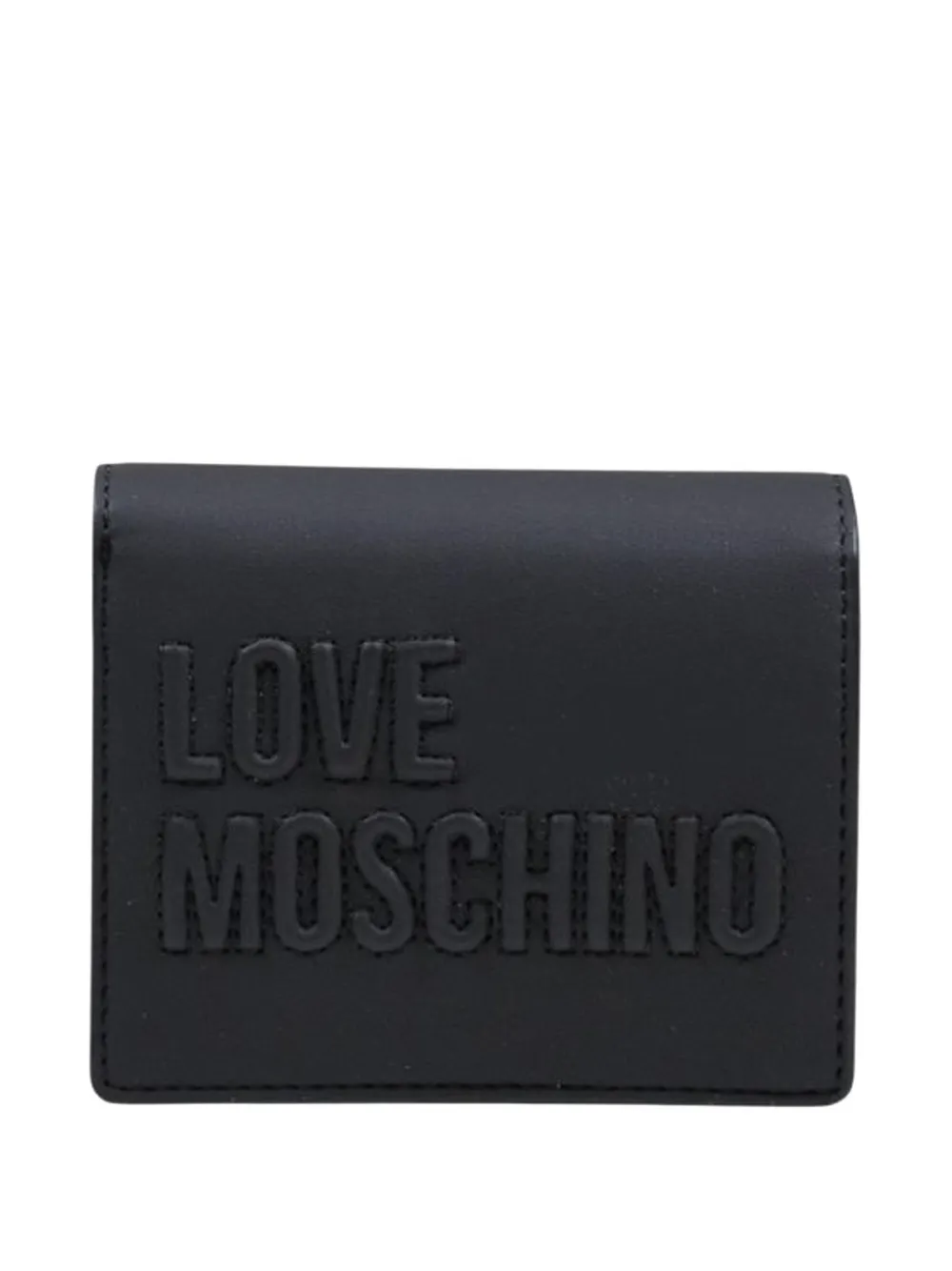 Love Moschino debossed-logo bifold wallet - Nero