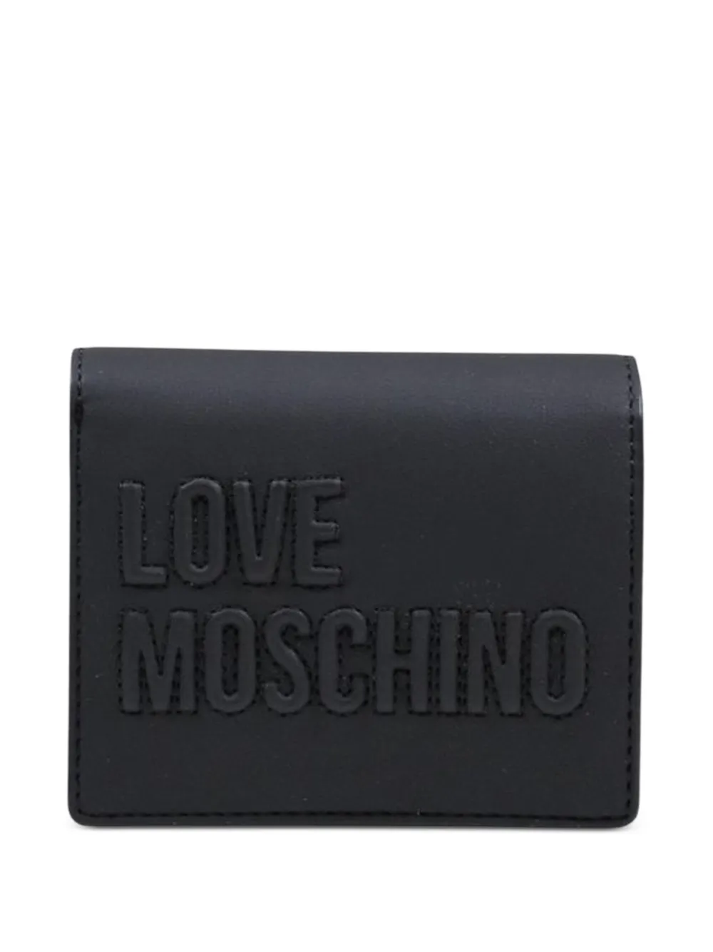 Love Moschino debossed-logo bifold wallet - Schwarz