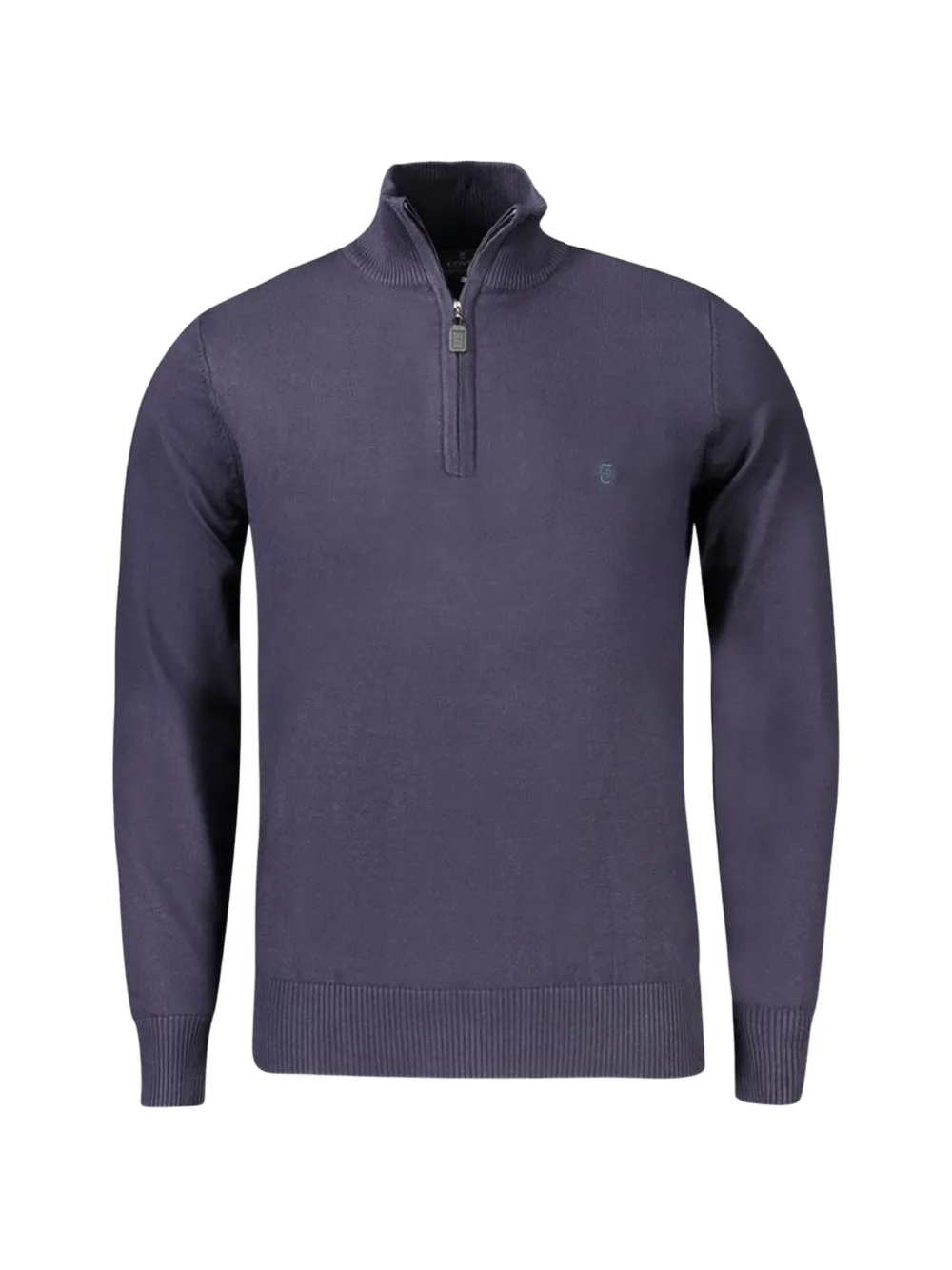 Coveri Moving Quarter-zip Sweater In Blue