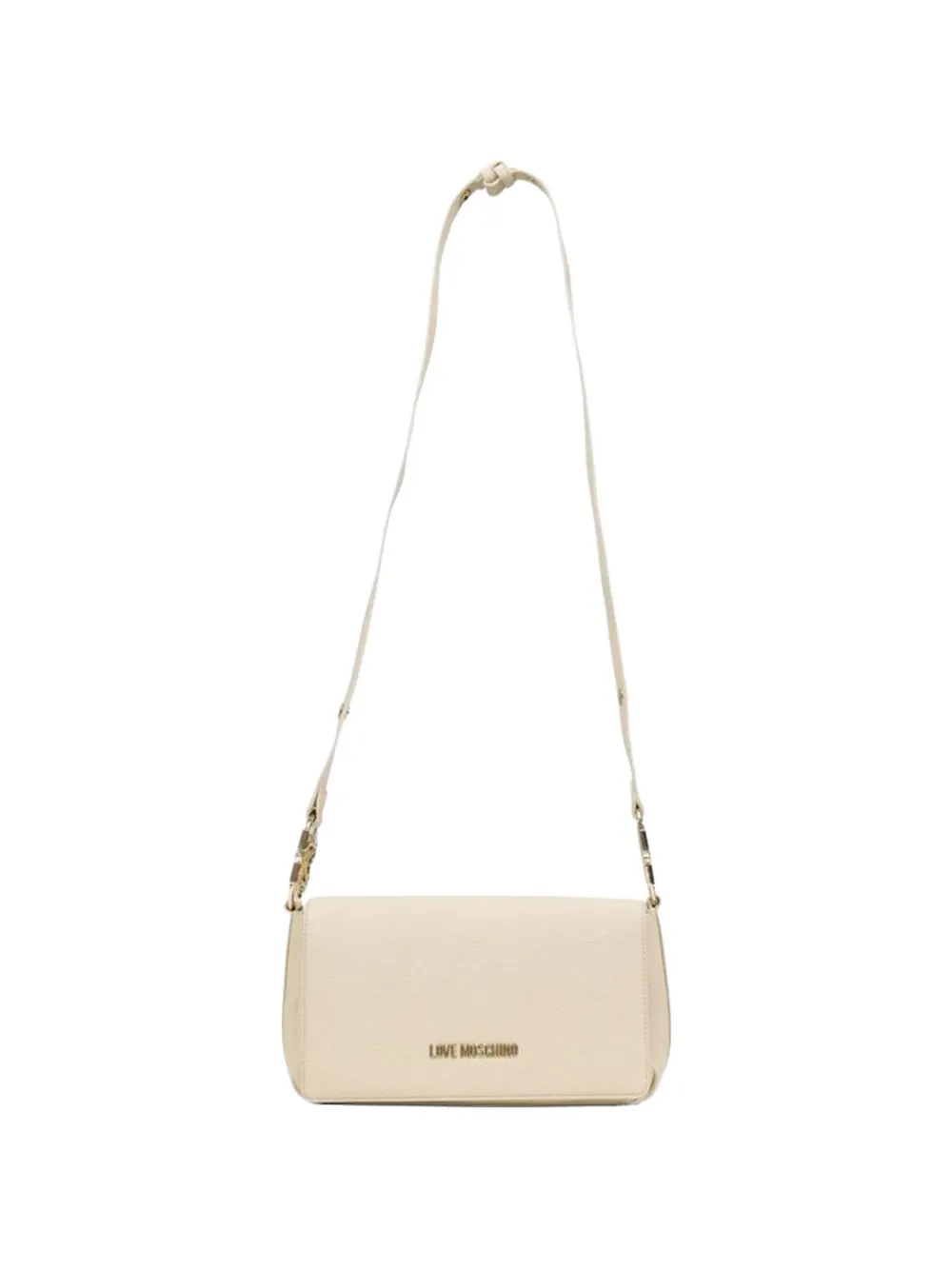 Love Moschino logo-plaque crossbody bag - Toni neutri