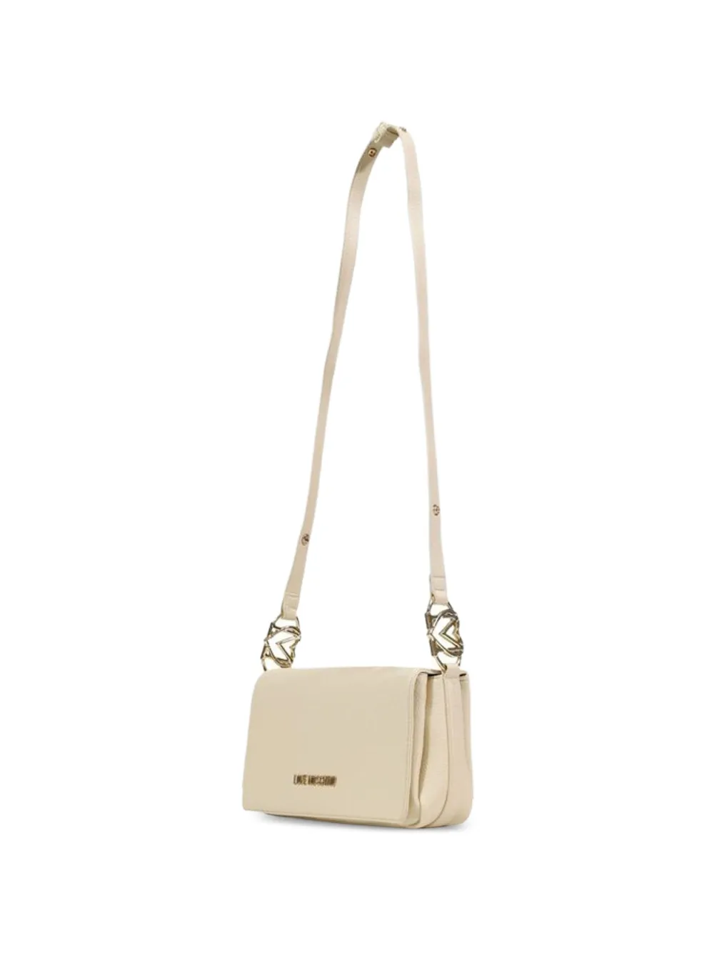 Love Moschino Crossbodytas met logoplakkaat Beige