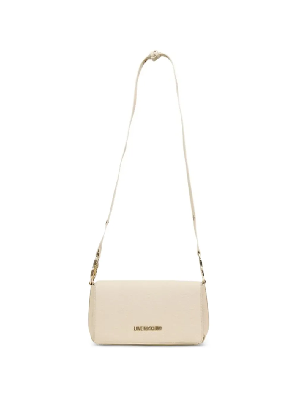 Love Moschino logo-plaque crossbody bag - Toni neutri