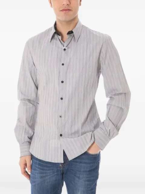Costume National white cotton men shirt