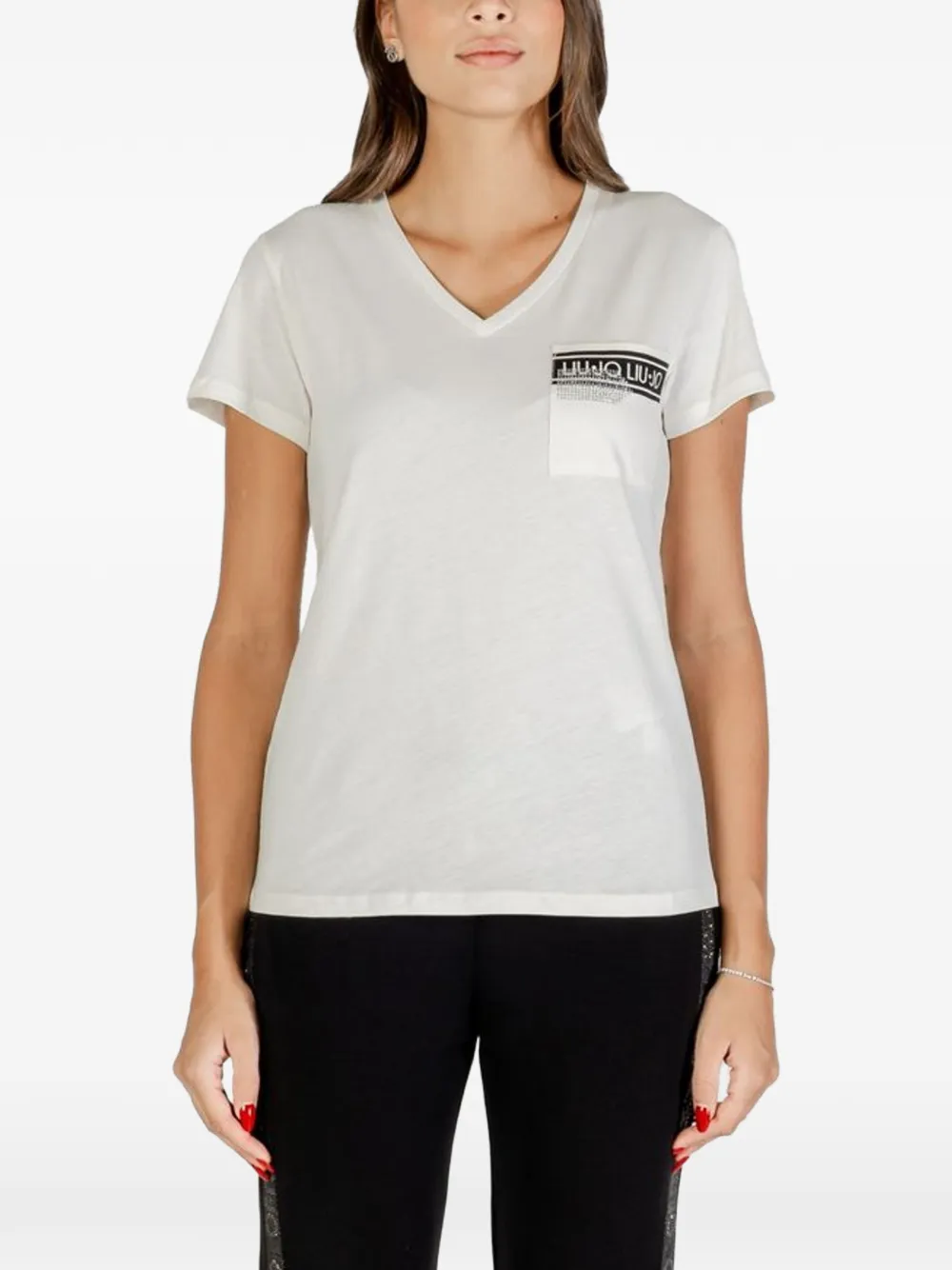 LIU JO logo-detail T-shirt - Weiß