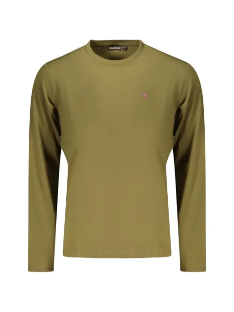 Napapijri logo-patch long-sleeve T-shirt