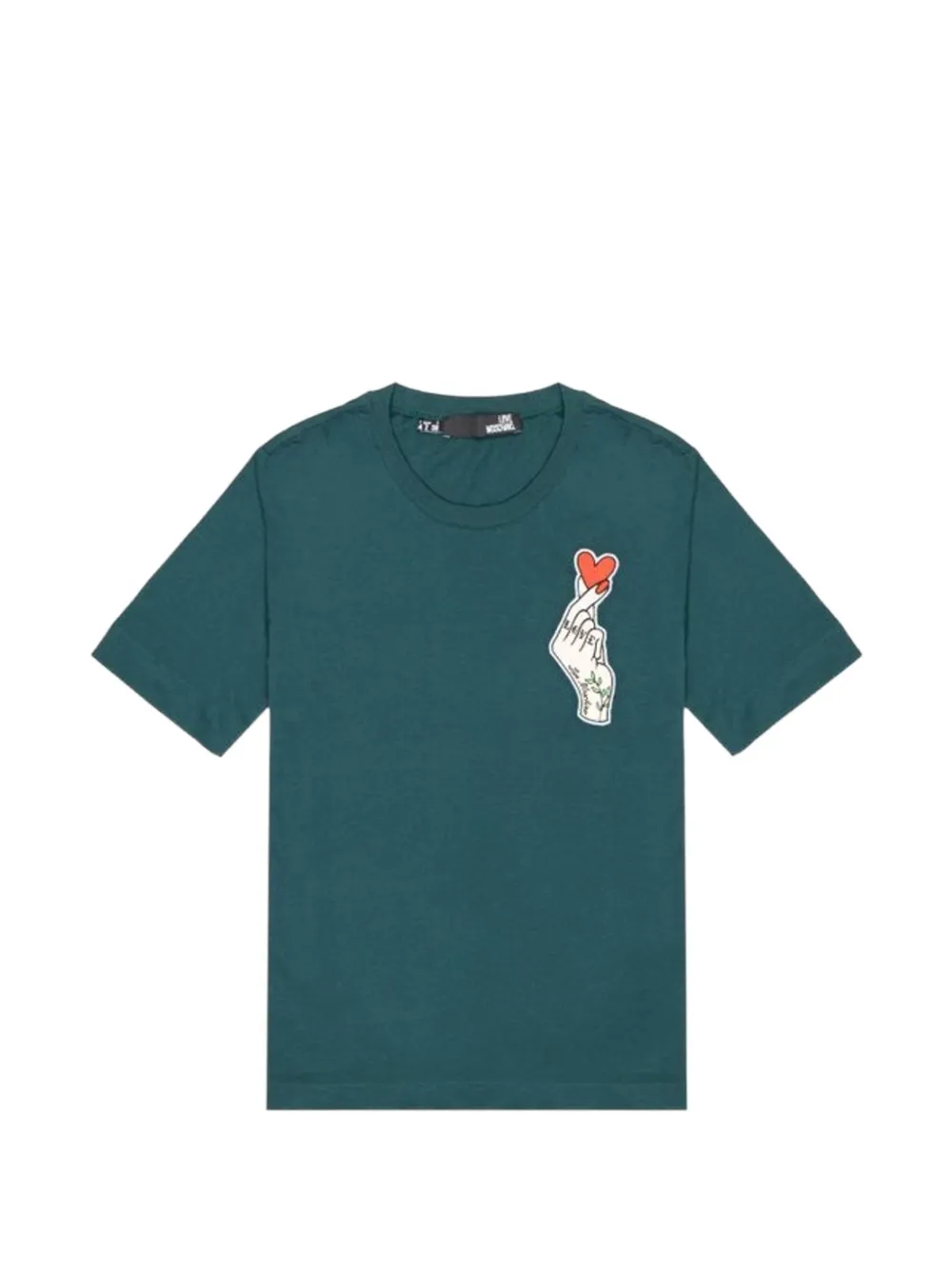 Love Moschino short-sleeve cotton T-shirt - Verde