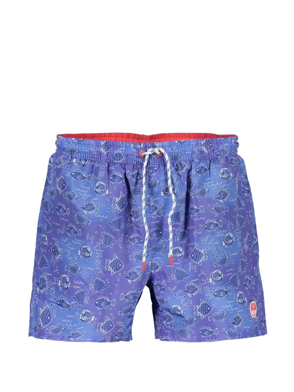 North Sails fish-print swim shorts - Blu